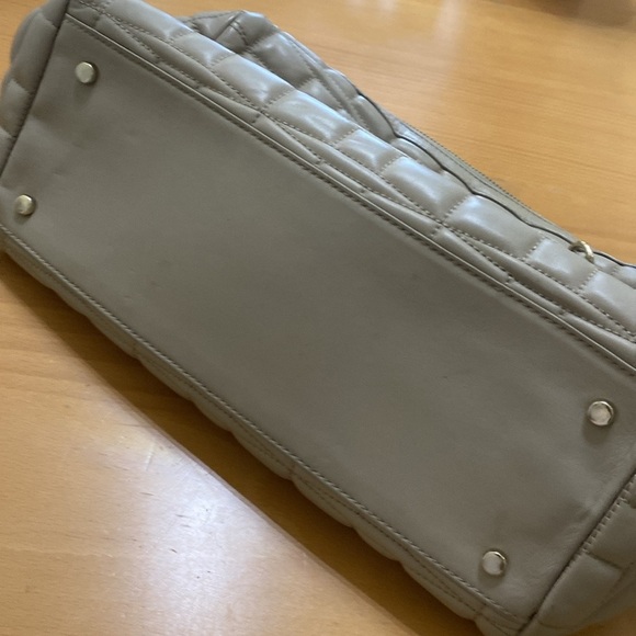 Kate Spade Boston Bag Quilted Tan Lambskin Leather Satchel - Picture 8 of 8